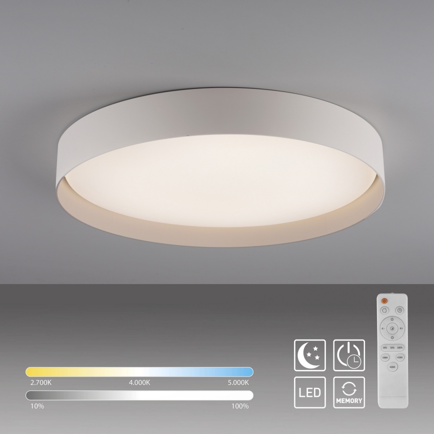 Schöner Wohnen 14595-39 - LED dimmelhető mennyezeti lámpa TAVOLI LED/34W/230V 2700-6500K Ø 49 cm szürke + távirányító
