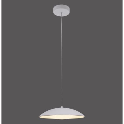 Schöner Wohnen 14606-16 - LED fényerőszabályozható, kábelre szerelt függőlámpa LENTE LED/17W/230V átm. 40 cm fehér
