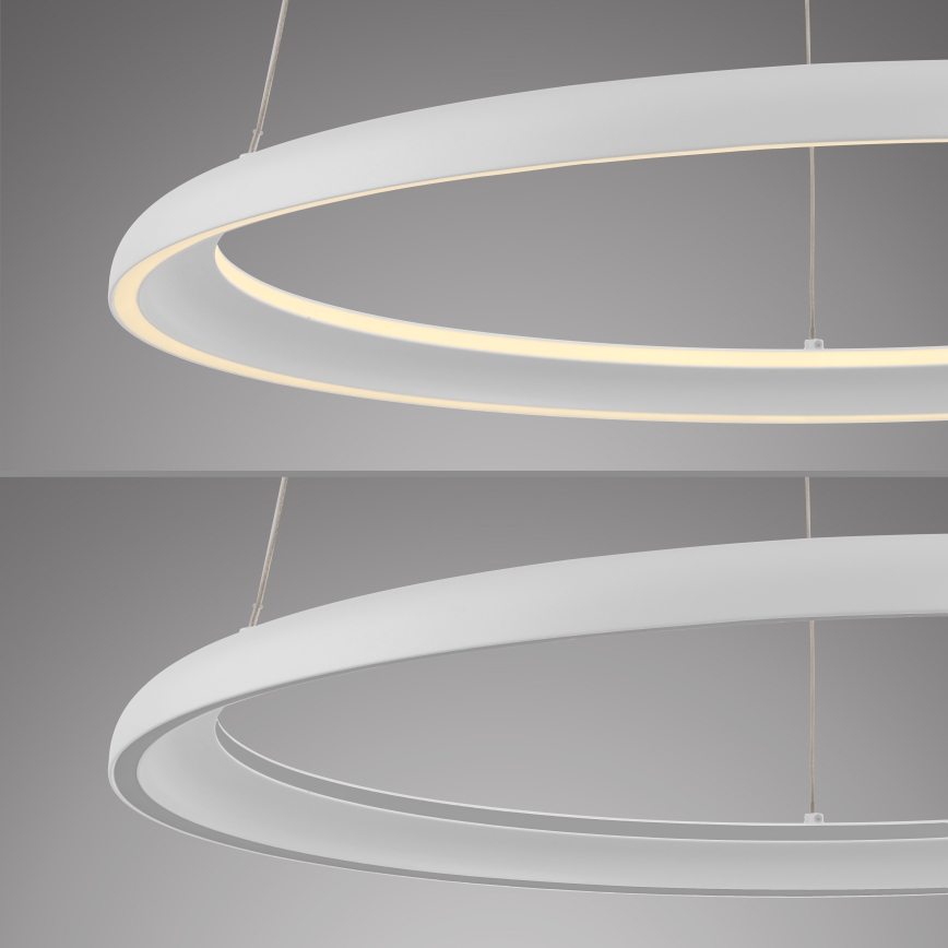 Schöner Wohnen 15570-16 - QUILLO LED kábeles függőlámpa, fényerőszabályozható, 36W/230V, Ø 60 cm, fehér