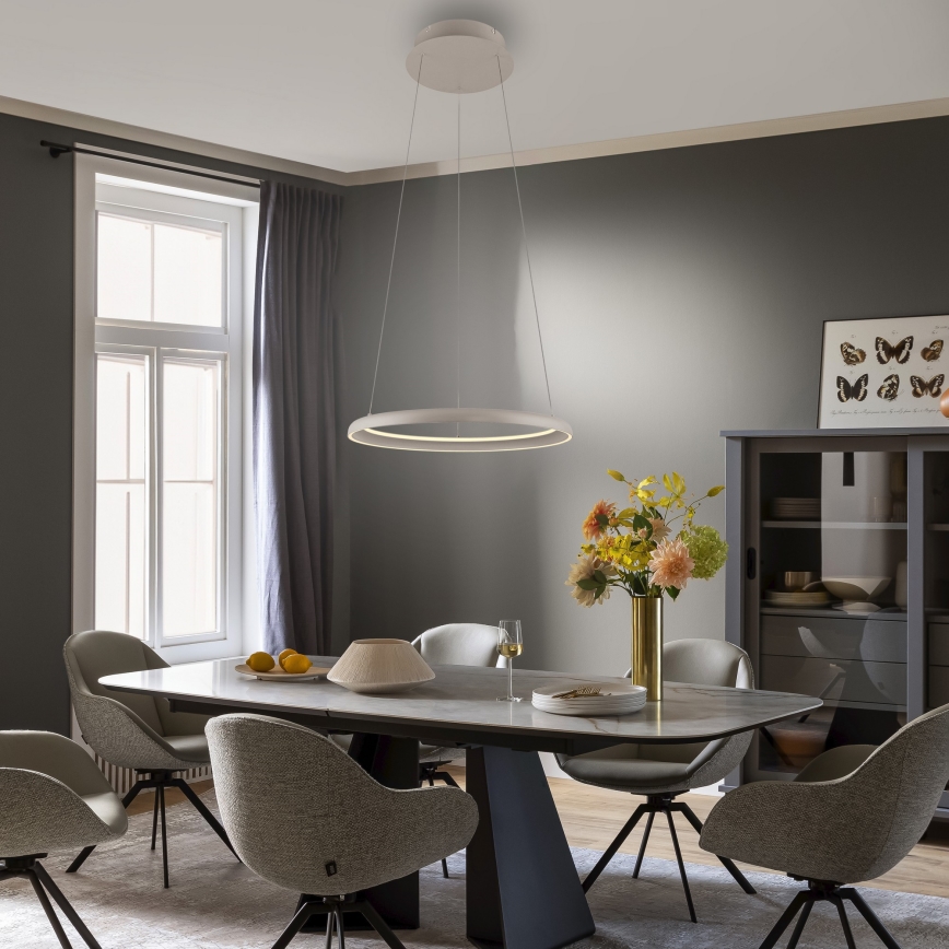 Schöner Wohnen 15570-39 - QUILLO LED dimmelhető kábeles függeszték LED/36W/230V, Ø 60 cm, szürke