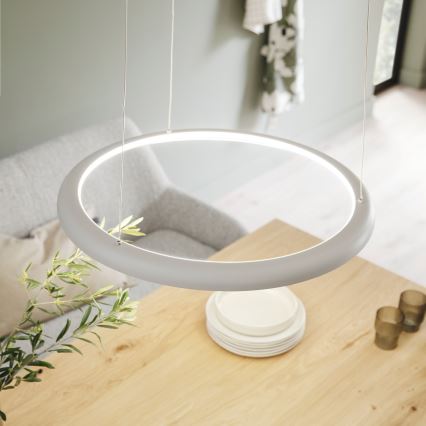 Schöner Wohnen 15570-39 - QUILLO LED dimmelhető kábeles függeszték LED/36W/230V, Ø 60 cm, szürke