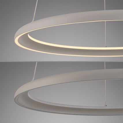 Schöner Wohnen 15570-39 - QUILLO LED dimmelhető kábeles függeszték LED/36W/230V, Ø 60 cm, szürke