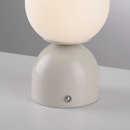 Schöner Wohnen 19218-39 - LED fényerőszabályozható érintővezérlésű újratölthető asztali lámpa RUDI LED/1,2W/5V 3000-6000K 1200 mAh szürke