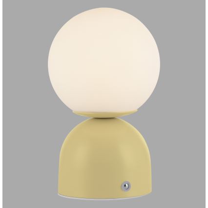 Schöner Wohnen 19218-81 - LED, fényerőszabályozható érintésvezérelt újratölthető asztali lámpa RUDI LED/1,2W/5V 3000-6000K 1200 mAh sárga