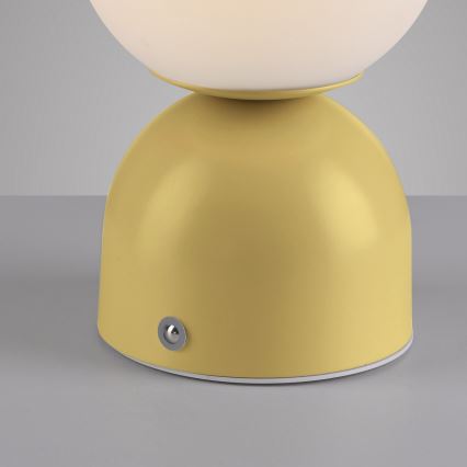 Schöner Wohnen 19218-81 - LED, fényerőszabályozható érintésvezérelt újratölthető asztali lámpa RUDI LED/1,2W/5V 3000-6000K 1200 mAh sárga