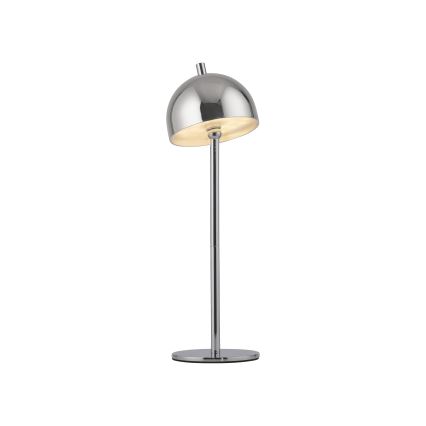 Schöner Wohnen 19244-17 - LED, dimmelhető, érintésvezérlésű, újratölthető kültéri asztali lámpa BELLIS LED/2,5W/5V 2600 mAh IP54 fényes króm