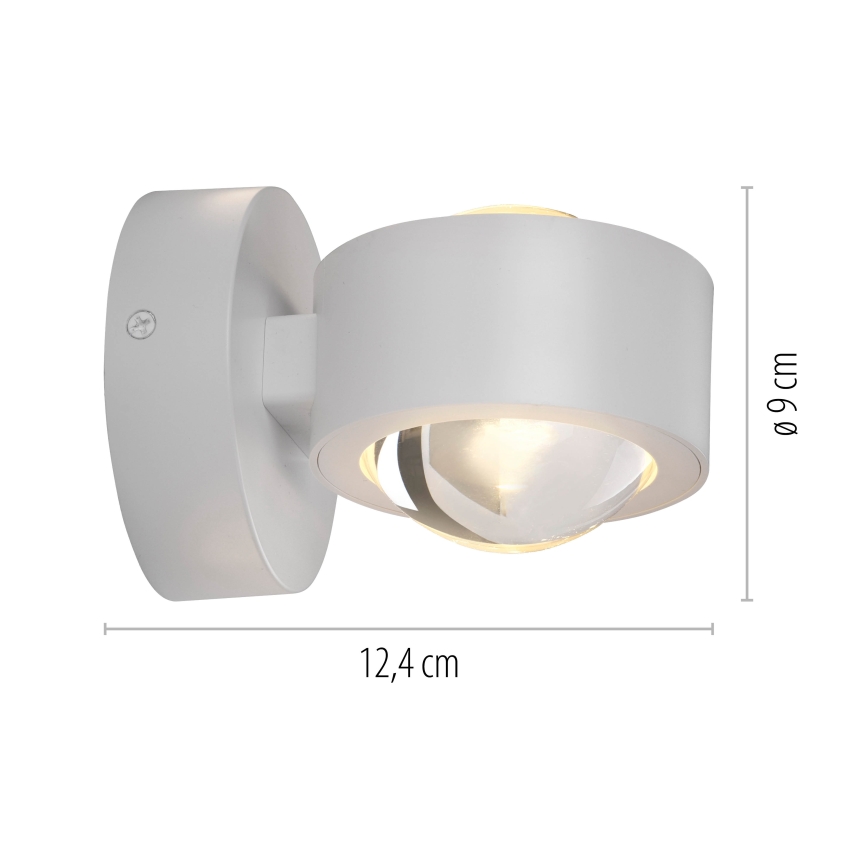 Schöner Wohnen 19331-16 - LED fali lámpatest CHIA 2xLED/2W/230V fehér