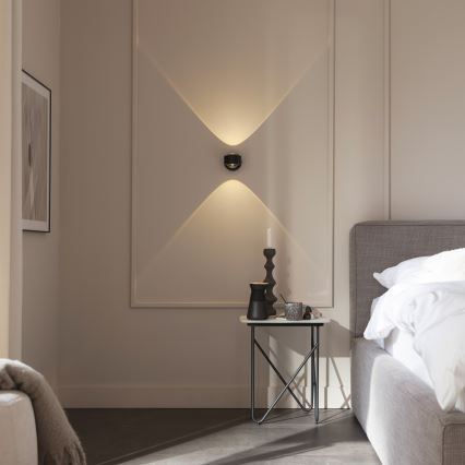 Schöner Wohnen 19331-18 - LED fali lámpatest CHIA 2xLED/2W/230V fekete