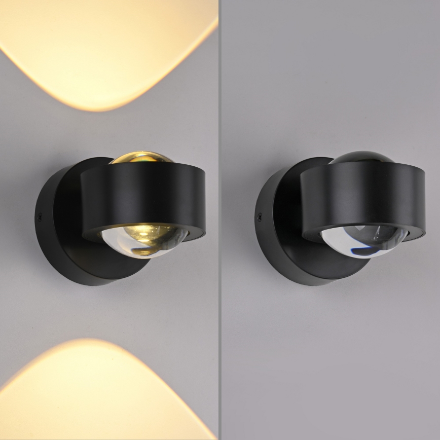 Schöner Wohnen 19331-18 - LED fali lámpatest CHIA 2xLED/2W/230V fekete