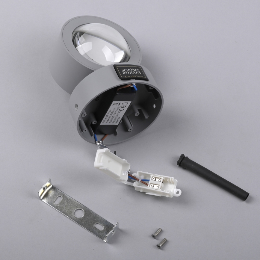 Schöner Wohnen 19331-21 - LED fali lámpa CHIA 2xLED/2W/230V antracit
