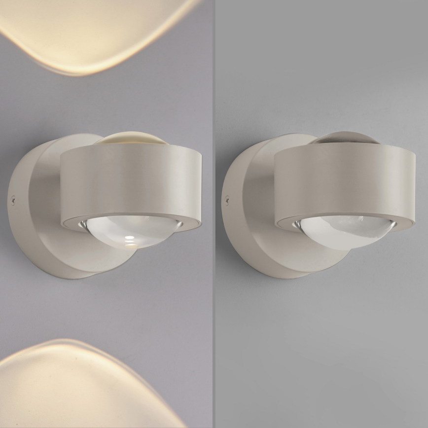 Schöner Wohnen 19331-39 - LED fali lámpa CHIA 2xLED/2W/230V szürke