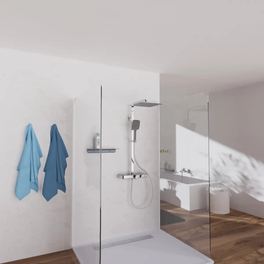 Schütte 60531 - OCEAN termosztátos zuhanyszett, fényes króm/antracit