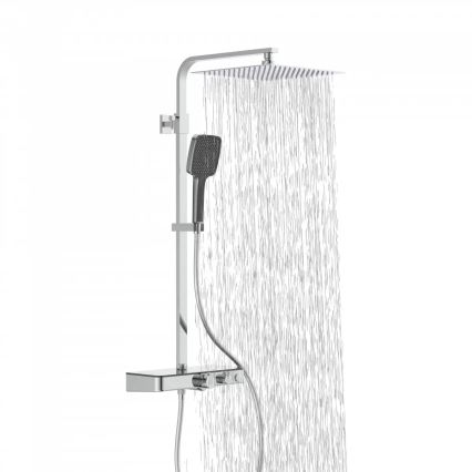 Schütte 60531 - OCEAN termosztátos zuhanyszett, fényes króm/antracit