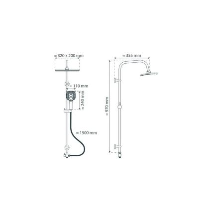 Schütte 60660 - MALLORCA zuhanygarnitúra fényes króm