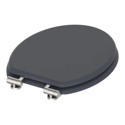 Schütte 80104 - SPIRIT antracit WC-ülőke, SoftClose, MDF fa