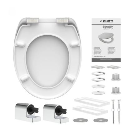 Schütte 82100-A - Fehér SoftClose WC-ülőke, duroplastból