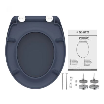 Schütte 82304-A - ANTRACIT WC-ülőke SoftClose, duroplast