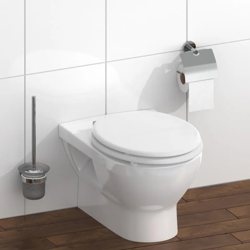 Schütte 84100-A - Fehér SoftClose WC-ülőke, MDF-ből készült