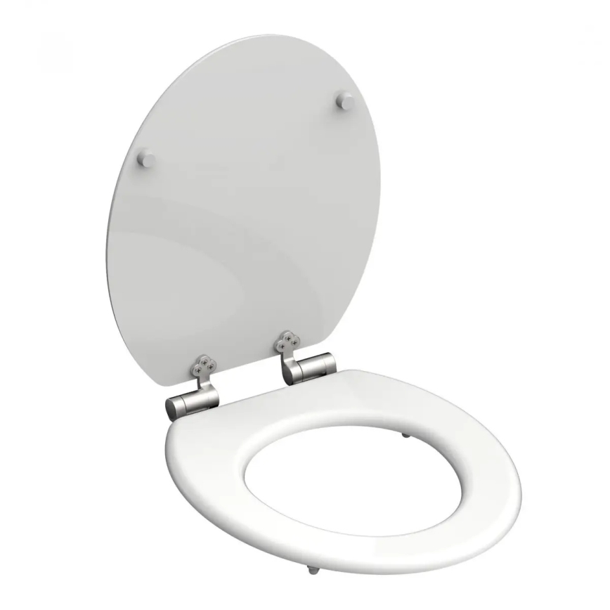 Schütte 84100-A - Fehér SoftClose WC-ülőke, MDF-ből készült