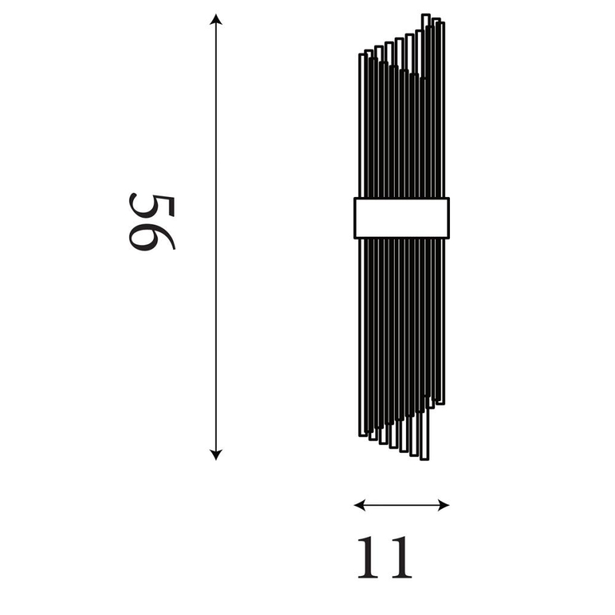 Searchlight - LARA fali lámpa 2xE14/60W/230V