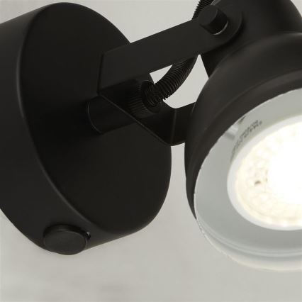 Searchlight - Fali spotlámpa FOCUS 1xGU10/50W/230V fekete