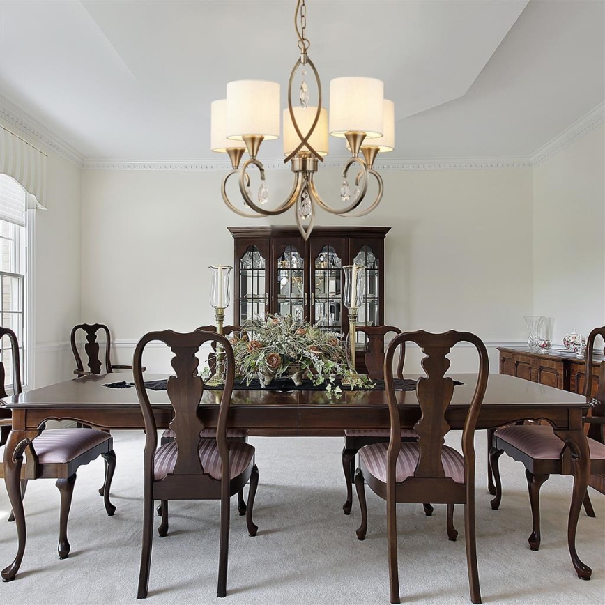 Searchlight - Csillár láncon ALBERTO 5xE14/60W/230V