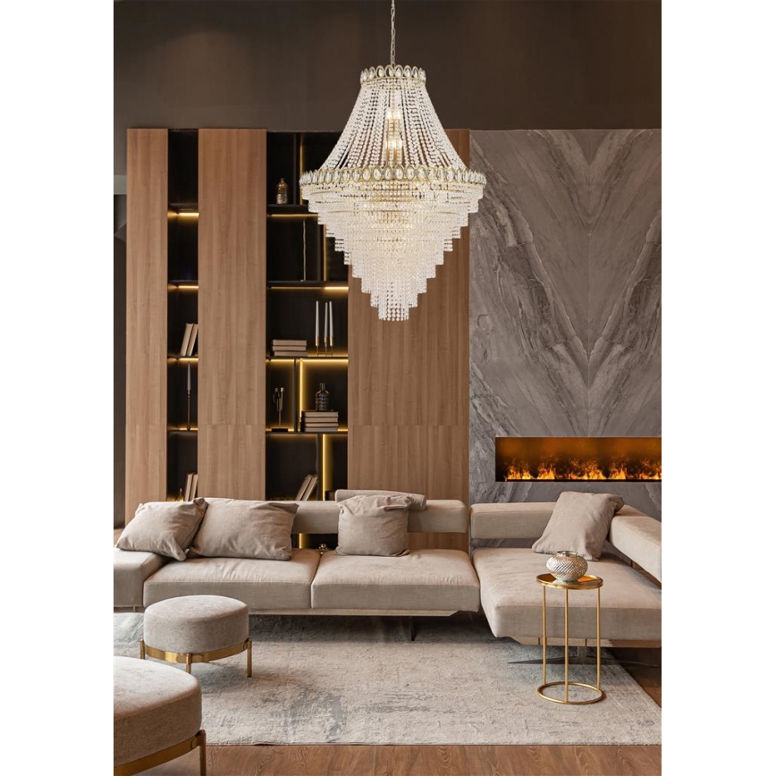 Searchlight - LOUIS PHILLIPE láncos csillár 28xE14/60W/230V