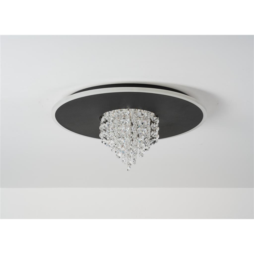 Searchlight - LED Dimmelhető mennyezeti lámpa DELUGE LED/20W/230V, átm. 31,5 cm, fekete