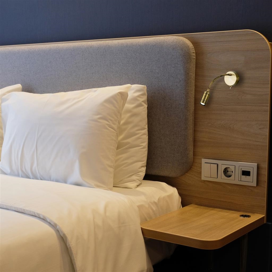 Searchlight - LED Rugalmas kicsi lámpa ADJU LED/1W/230V réz