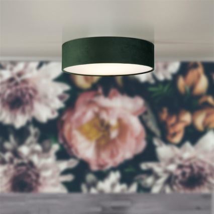 Searchlight - DRUM mennyezeti lámpa 3xE27/60W/230V zöld