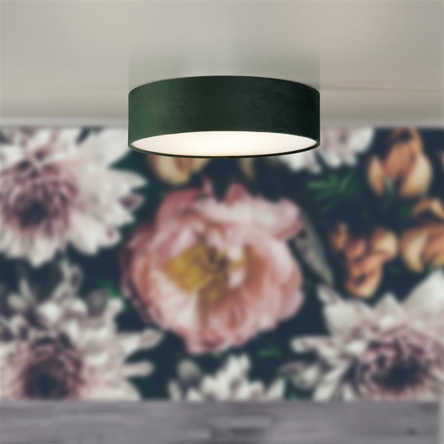 Searchlight - DRUM mennyezeti lámpa 3xE27/60W/230V zöld