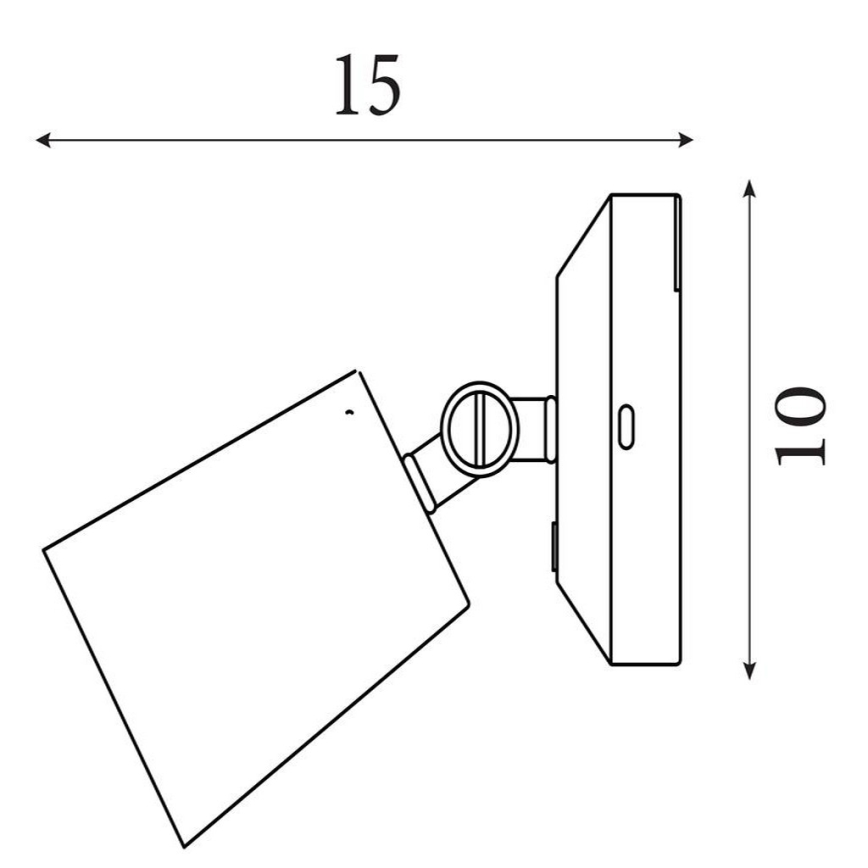Searchlight - LED Fényerőszabályozható, újratölthető fali lámpa CONE LED/1,5W/5V, aranyszínű