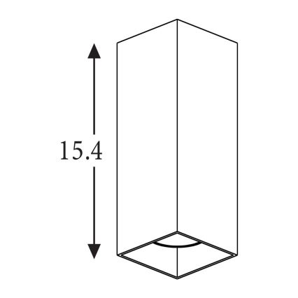 Searchlight - DON fali lámpatest 2xGU10/10W/230V barna
