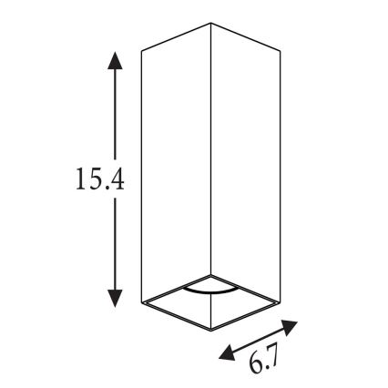 Searchlight - Fali lámpa DON 2xGU10/10W/230V fehér