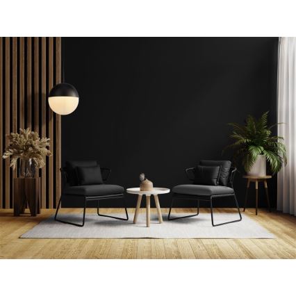 Searchlight - Csillár zsinóron ENDOR 1xE27/40W/230V fekete