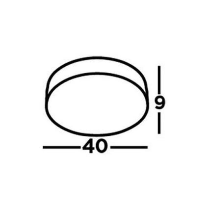 Searchlight - LED Mennyezeti lámpa FLUSH LED/24W/230V átm. 40 cm króm