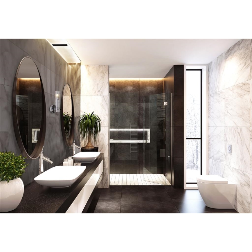 Searchlight - Fürdőszobai fali lámpa SCOPE 1xG9/7W/230V IP44 fényezett króm