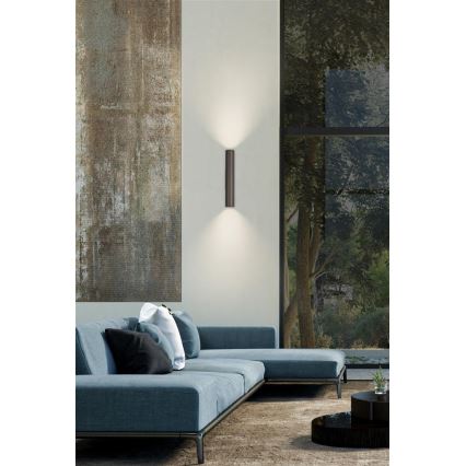 Searchlight - Fali lámpatest BEACON 2xGU10/10W/230V barna