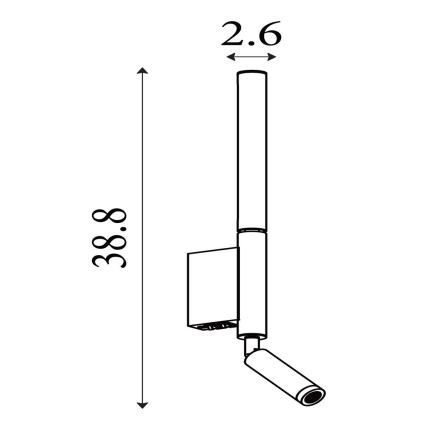 Searchlight - LED spotlámpa ARCHITECT LED/7W/230V fekete