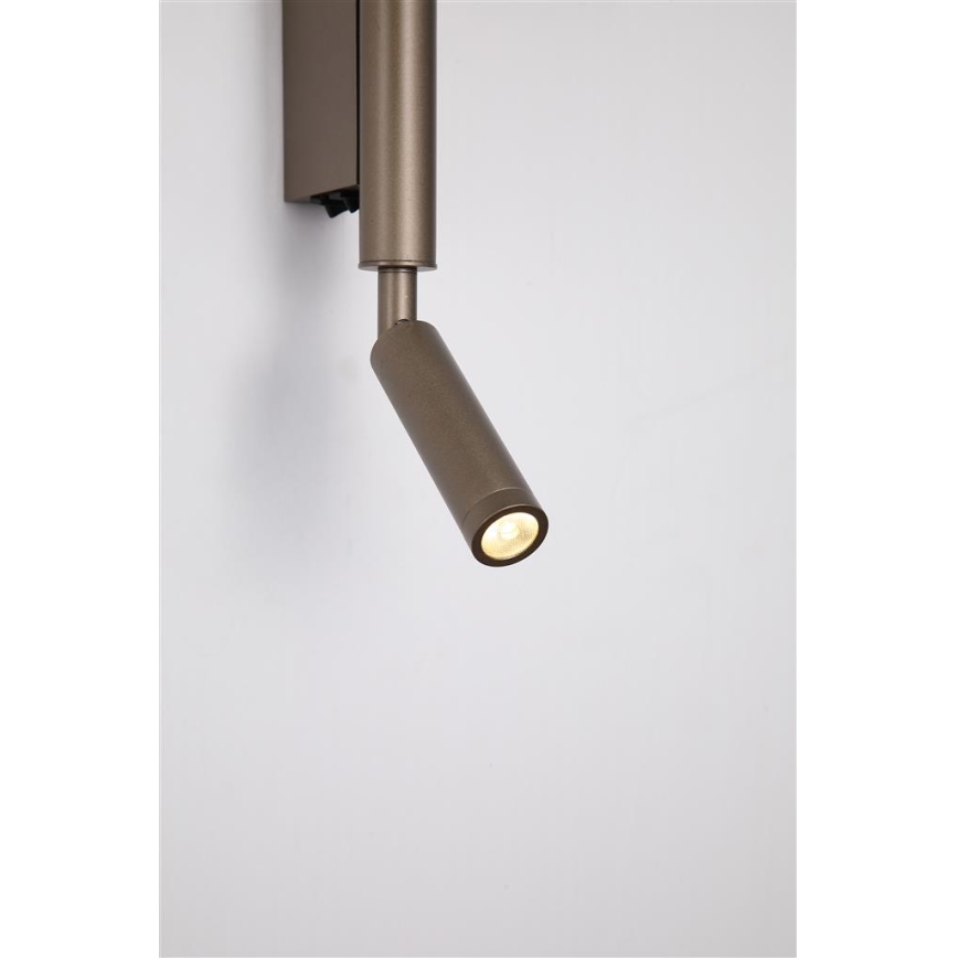 Searchlight - LED spotlámpa ARCHITECT LED/7W/230V barna