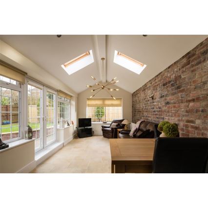 Searchlight - Csillár rúdon ALPHA 10xE27/60W/230v arany