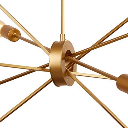 Searchlight - Csillár rúdon ALPHA 10xE27/60W/230v arany