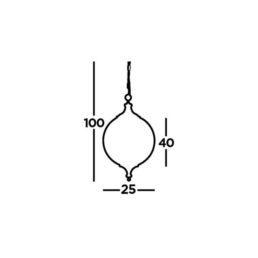 Searchlight - Csillár láncon VULCAN 1xE27/60W/230V