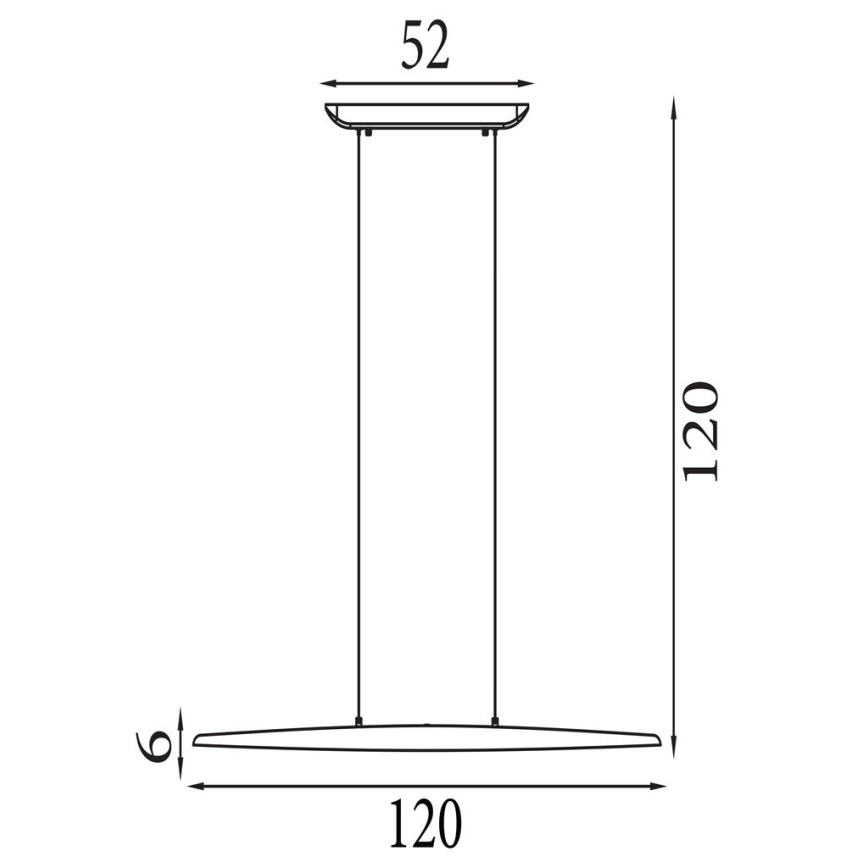 Searchlight - LED Fényerőszabályozható kábeles csillár KENZIE LED/29W/230V 2700/3000/4000K