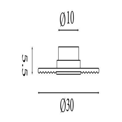Searchlight - Dimmelhető LED fali lámpatest CLEO LED/9,4W/230V füstszínű
