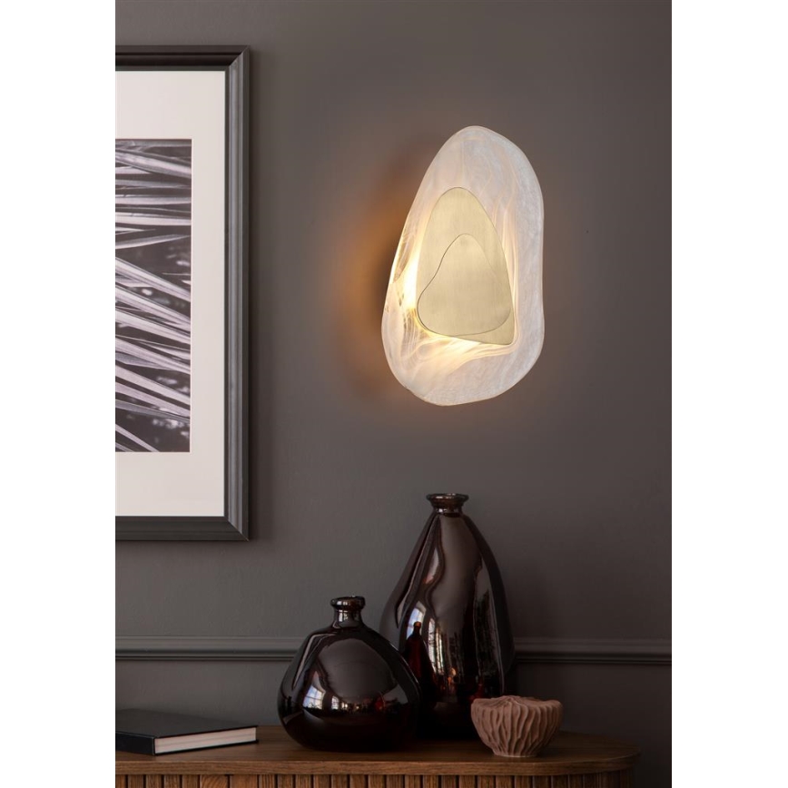 Searchlight - LED fali lámpatest DESTINY LED/8W/230V sárgaréz