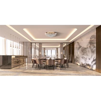 Searchlight - Mennyezeti lámpa HANNA 8xG9/33W/230V