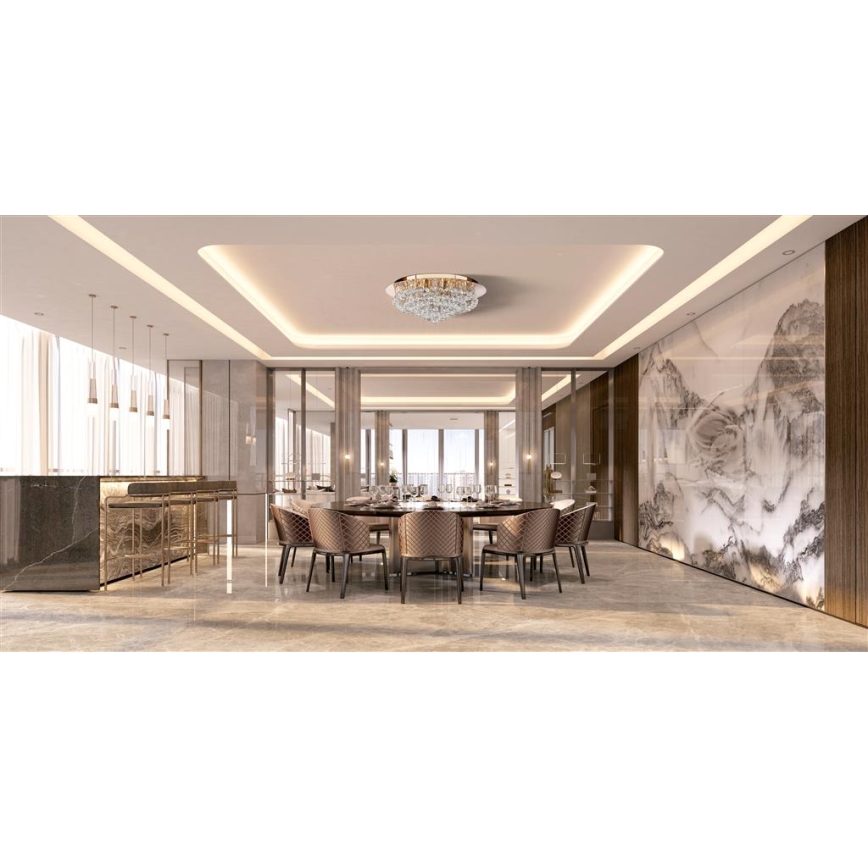 Searchlight - Mennyezeti lámpa HANNA 8xG9/33W/230V