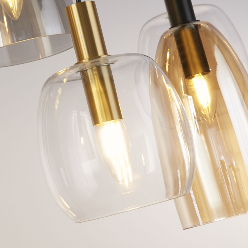 Searchlight - Csillár zsinóron DIVINE 6xE14/60W/230V