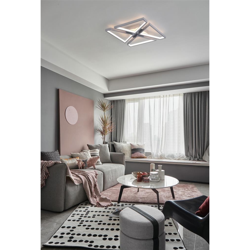 Searchlight - LED dimmelhető mennyezeti lámpatest QUATRO LED/29W/230V 40x40 cm